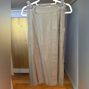 Modern Citizen Khaki Green Wrap Skirt